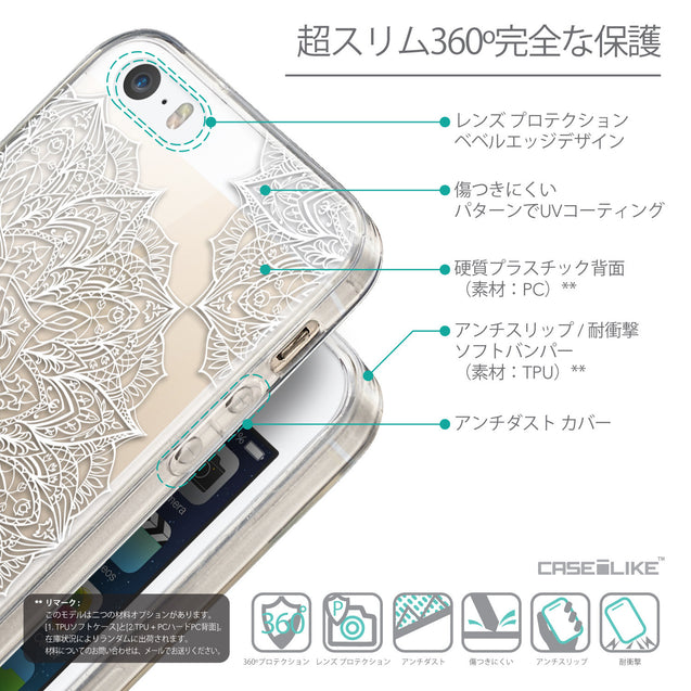 Details in Japanese - CASEiLIKE Apple iPhone 5GS back cover Mandala Art 2091