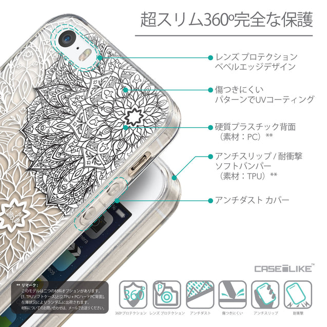 Details in Japanese - CASEiLIKE Apple iPhone 5GS back cover Mandala Art 2093