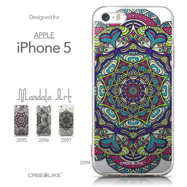 Collection - CASEiLIKE Apple iPhone 5GS back cover Mandala Art 2094