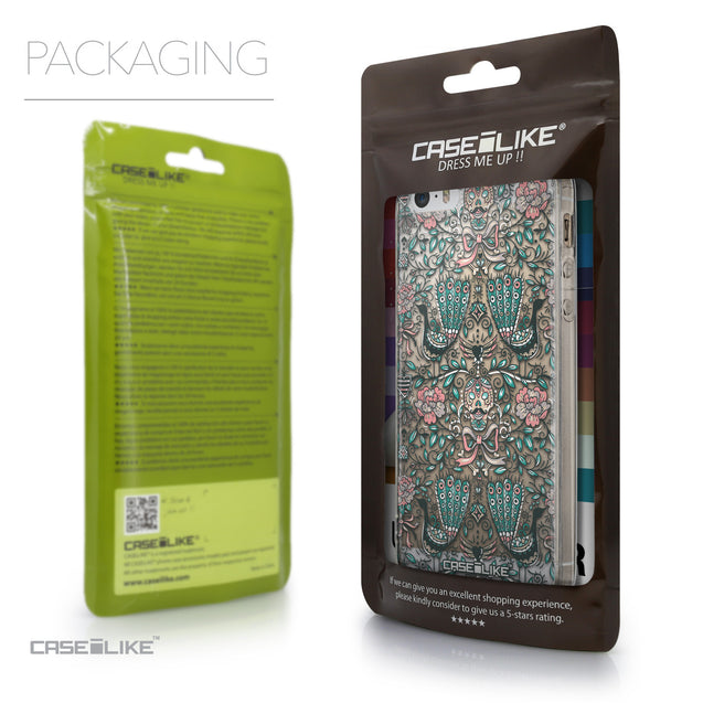 Packaging - CASEiLIKE Apple iPhone 5GS back cover Roses Ornamental Skulls Peacocks 2226