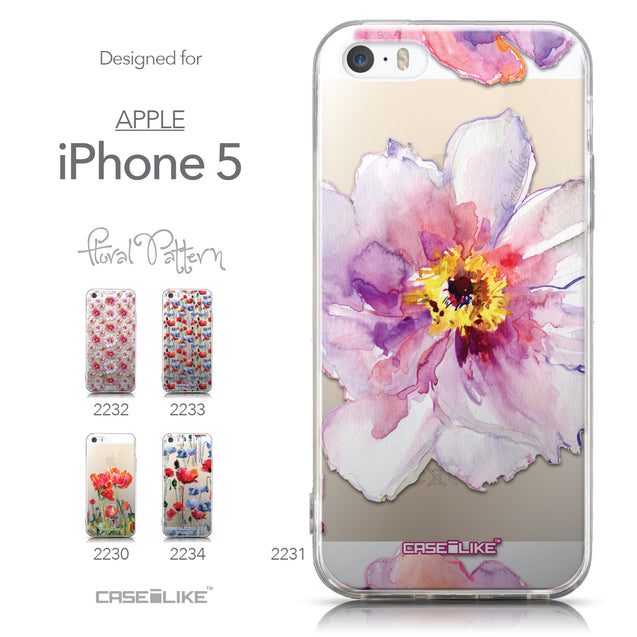 Collection - CASEiLIKE Apple iPhone 5GS back cover Watercolor Floral 2231