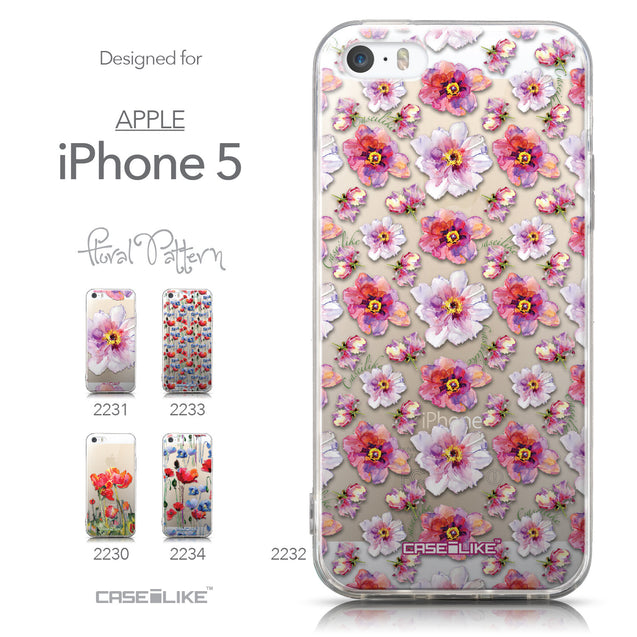 Collection - CASEiLIKE Apple iPhone 5GS back cover Watercolor Floral 2232