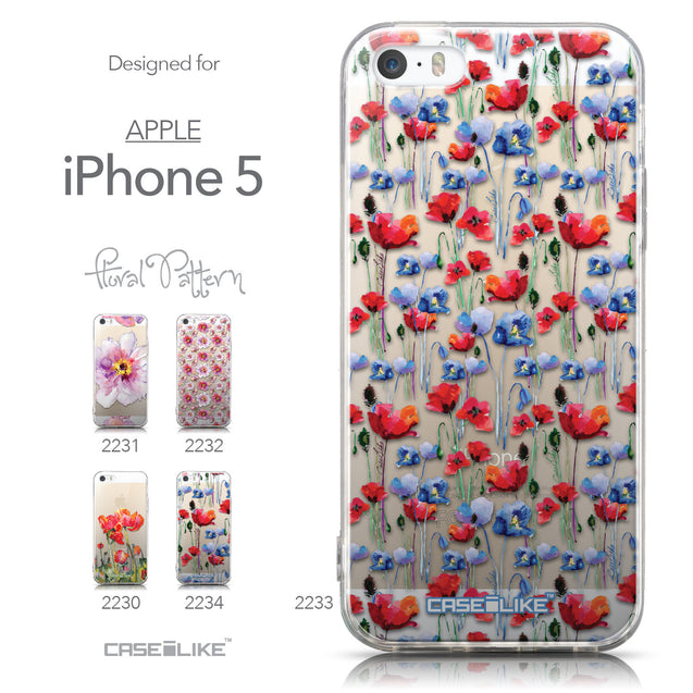 Collection - CASEiLIKE Apple iPhone 5GS back cover Watercolor Floral 2233
