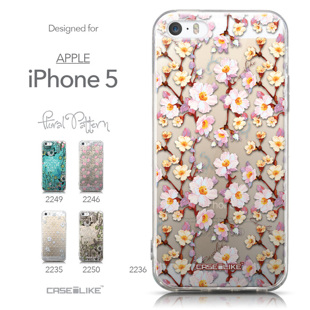 Collection - CASEiLIKE Apple iPhone 5GS back cover Watercolor Floral 2236