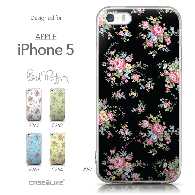 Collection - CASEiLIKE Apple iPhone 5GS back cover Floral Rose Classic 2261
