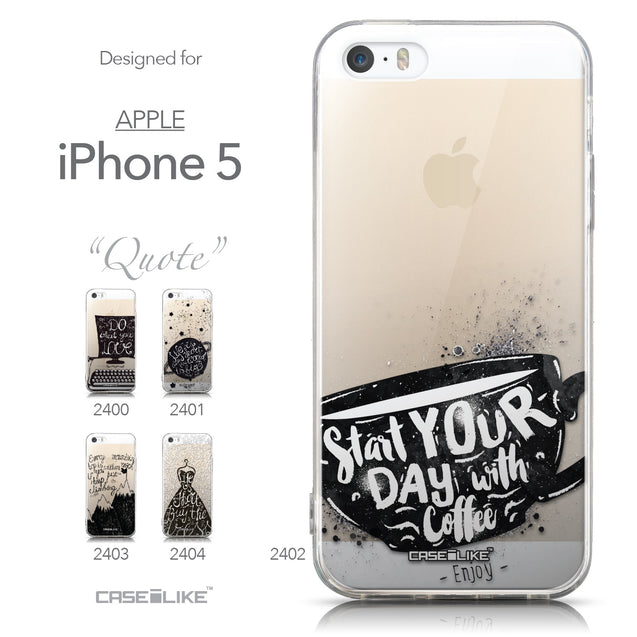 Collection - CASEiLIKE Apple iPhone 5GS back cover Quote 2402