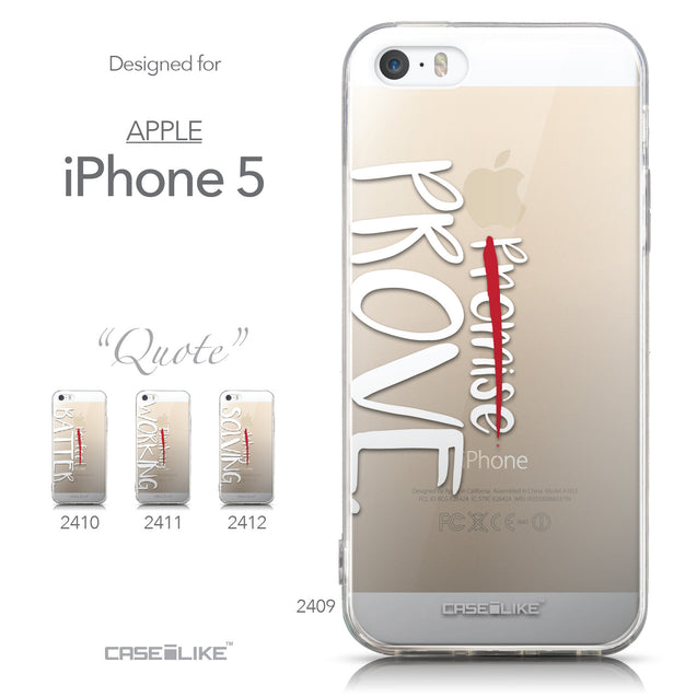 Collection - CASEiLIKE Apple iPhone 5GS back cover Quote 2409