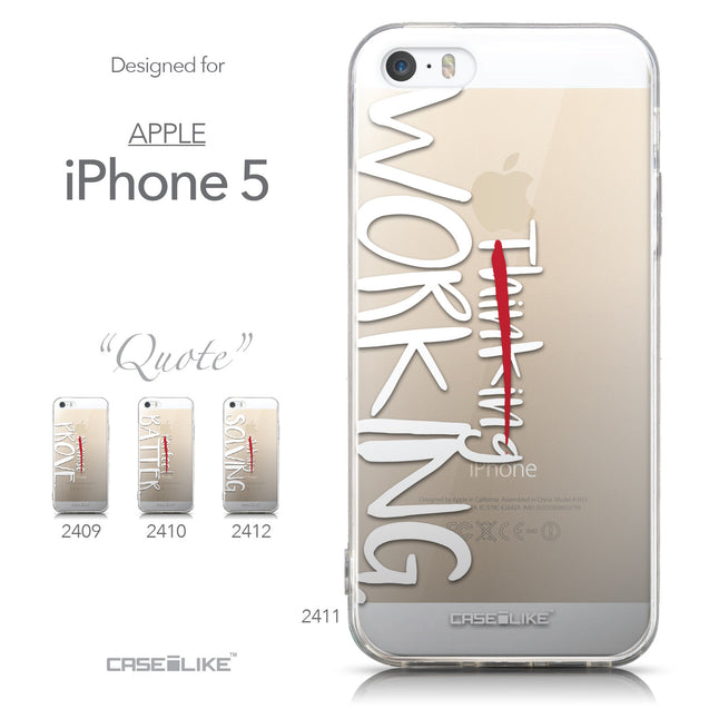 Collection - CASEiLIKE Apple iPhone 5GS back cover Quote 2411