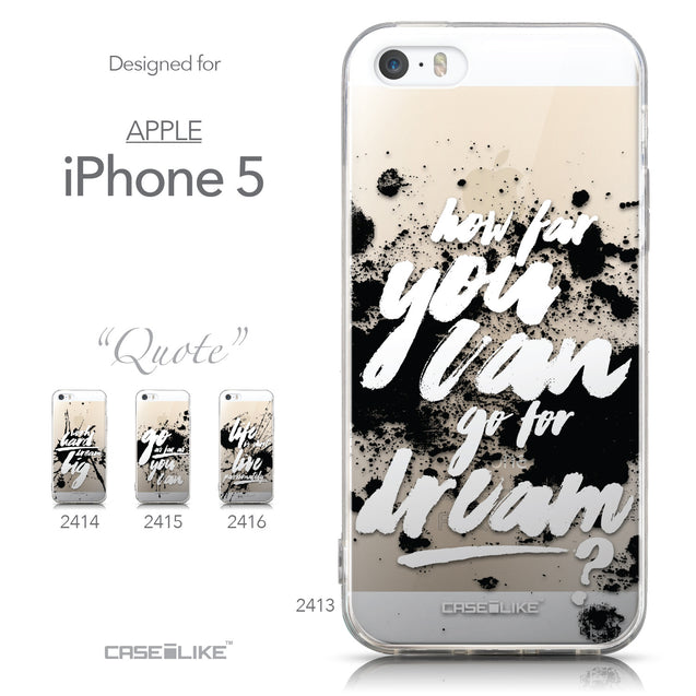 Collection - CASEiLIKE Apple iPhone 5GS back cover Quote 2413