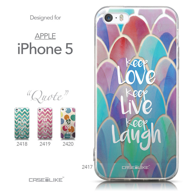 Collection - CASEiLIKE Apple iPhone 5GS back cover Quote 2417