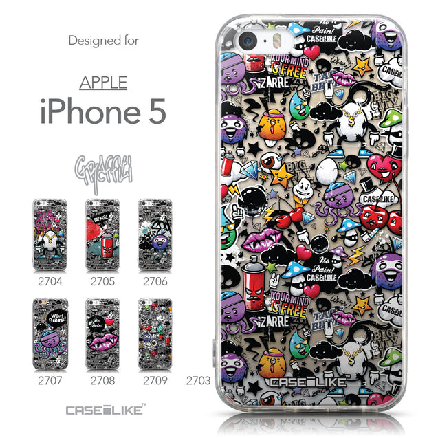 Collection - CASEiLIKE Apple iPhone 5GS back cover Graffiti 2703