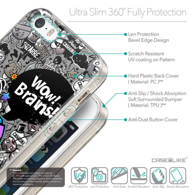 Details in English - CASEiLIKE Apple iPhone 5GS back cover Graffiti 2707