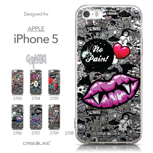 Collection - CASEiLIKE Apple iPhone 5GS back cover Graffiti 2708