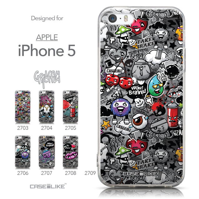 Collection - CASEiLIKE Apple iPhone 5GS back cover Graffiti 2709