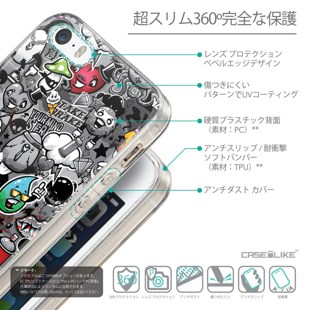Details in Japanese - CASEiLIKE Apple iPhone 5GS back cover Graffiti 2709