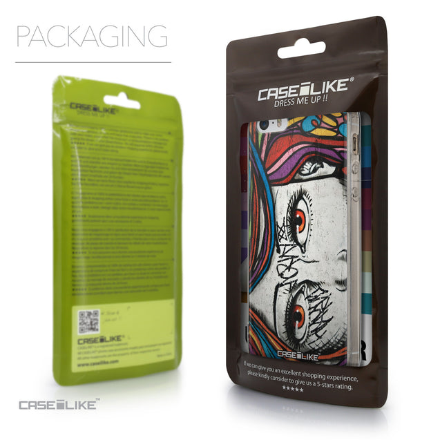 Packaging - CASEiLIKE Apple iPhone 5GS back cover Graffiti Girl 2725