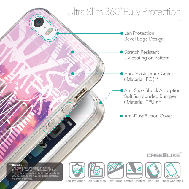 Details in English - CASEiLIKE Apple iPhone 5GS back cover Graffiti 2727