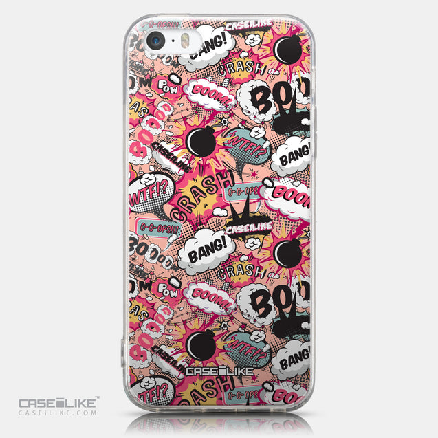 CASEiLIKE Apple iPhone 5GS back cover Comic Captions Pink 2912