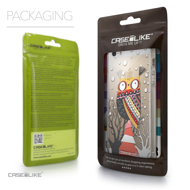 Packaging - CASEiLIKE Apple iPhone 5GS back cover Owl Graphic Design 3317