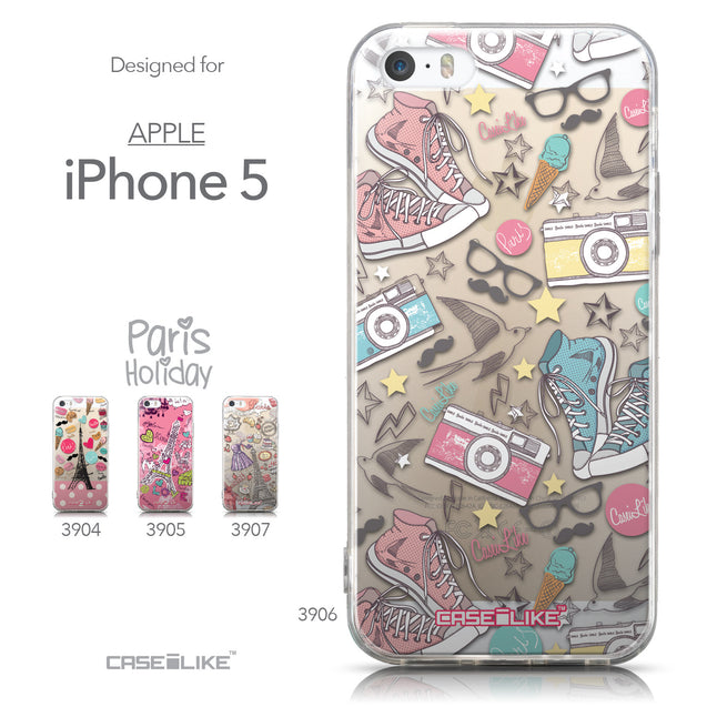 Collection - CASEiLIKE Apple iPhone 5GS back cover Paris Holiday 3906