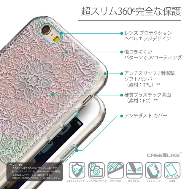 Details in Japanese - CASEiLIKE Apple iPhone 6 back cover Mandala Art 2092