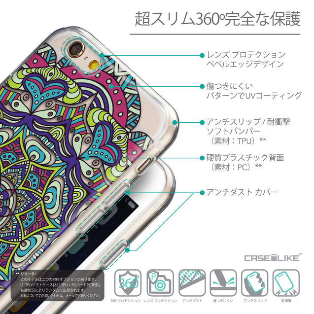 Details in Japanese - CASEiLIKE Apple iPhone 6 back cover Mandala Art 2094