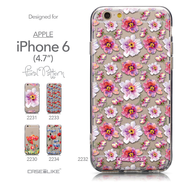 Collection - CASEiLIKE Apple iPhone 6 back cover Watercolor Floral 2232