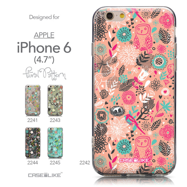 Collection - CASEiLIKE Apple iPhone 6 back cover Spring Forest Pink 2242