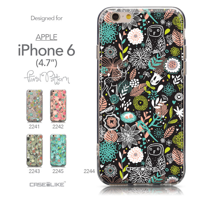Collection - CASEiLIKE Apple iPhone 6 back cover Spring Forest Black 2244