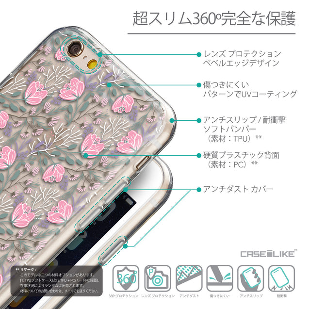 Details in Japanese - CASEiLIKE Apple iPhone 6 back cover Flowers Herbs 2246