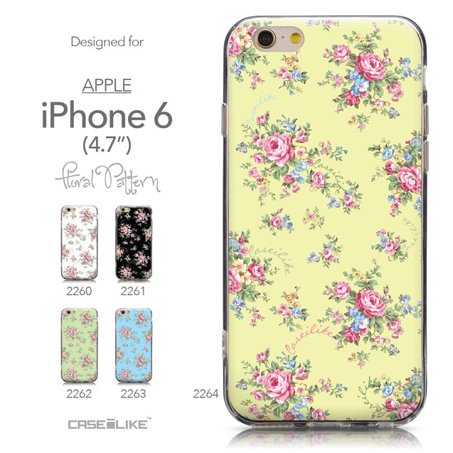 Collection - CASEiLIKE Apple iPhone 6 back cover Floral Rose Classic 2264