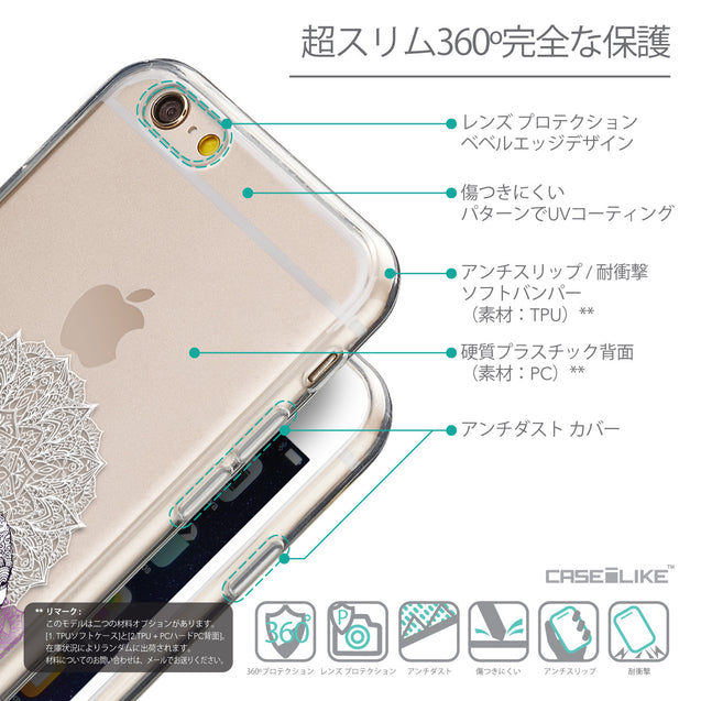 Details in Japanese - CASEiLIKE Apple iPhone 6 back cover Mandala Art 2301