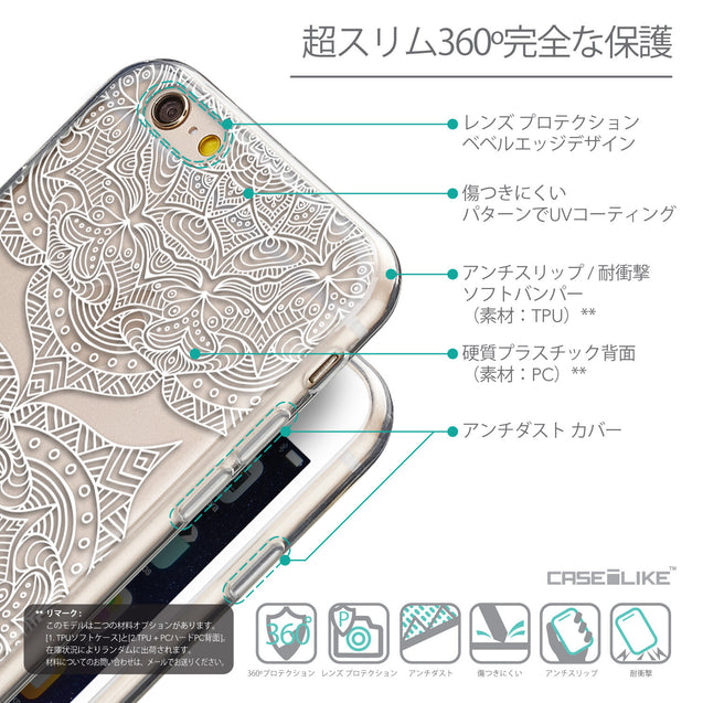 Details in Japanese - CASEiLIKE Apple iPhone 6 back cover Mandala Art 2303
