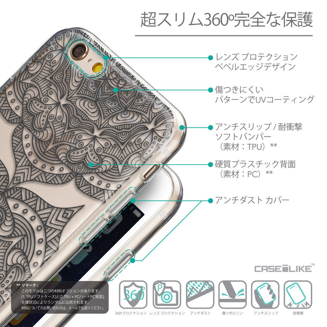 Details in Japanese - CASEiLIKE Apple iPhone 6 back cover Mandala Art 2304