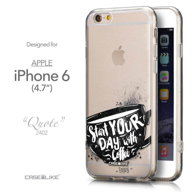 Front & Side View - CASEiLIKE Apple iPhone 6 back cover Quote 2402