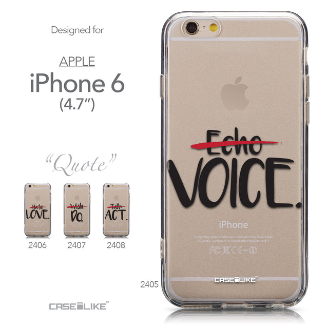 Collection - CASEiLIKE Apple iPhone 6 back cover Quote 2405