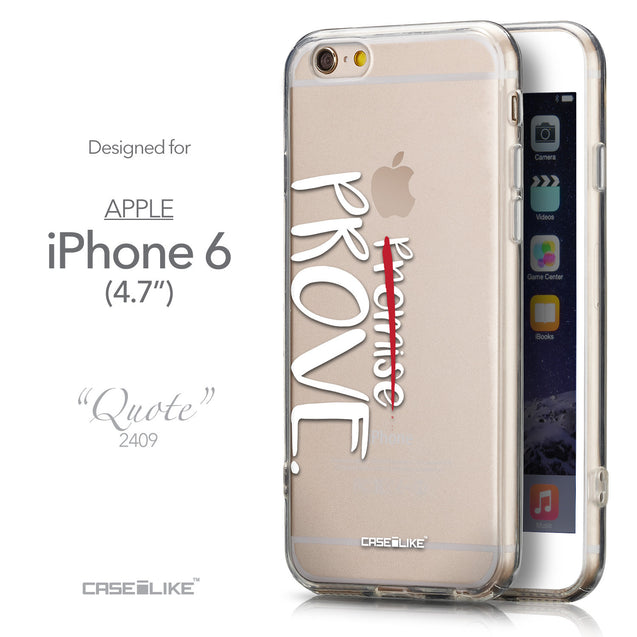 Front & Side View - CASEiLIKE Apple iPhone 6 back cover Quote 2409