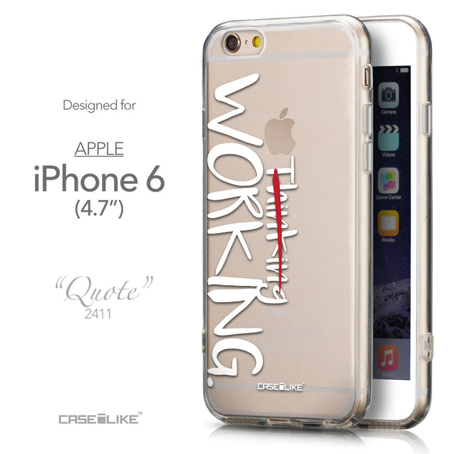 Front & Side View - CASEiLIKE Apple iPhone 6 back cover Quote 2411