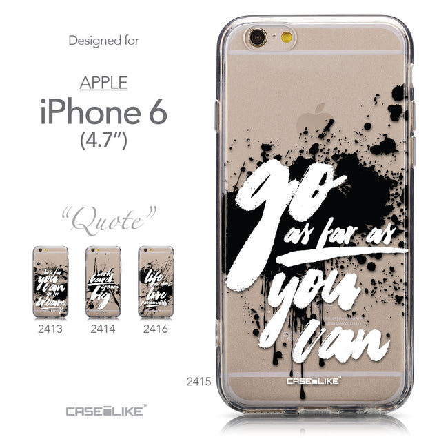Collection - CASEiLIKE Apple iPhone 6 back cover Quote 2415