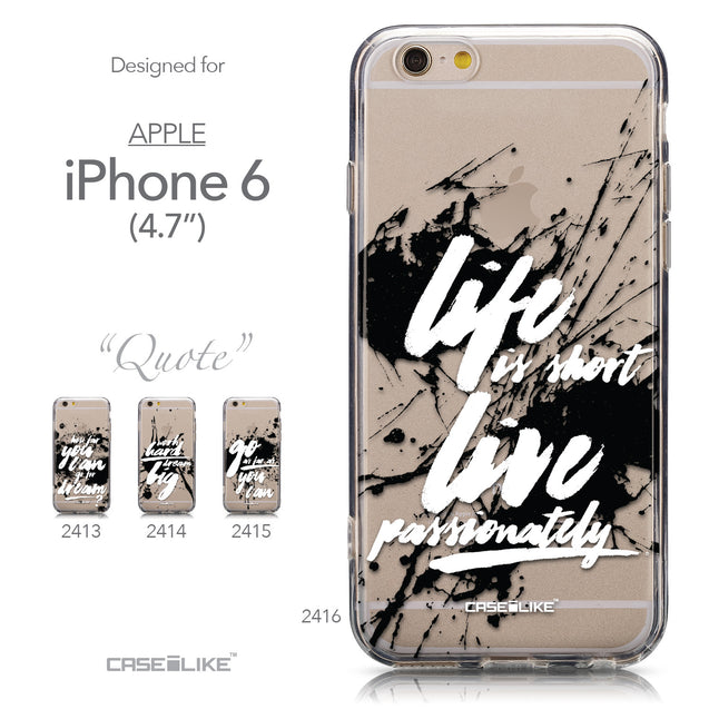 Collection - CASEiLIKE Apple iPhone 6 back cover Quote 2416