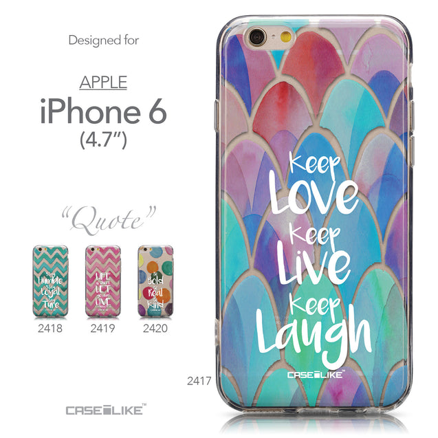 Collection - CASEiLIKE Apple iPhone 6 back cover Quote 2417