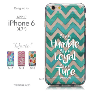 Collection - CASEiLIKE Apple iPhone 6 back cover Quote 2418