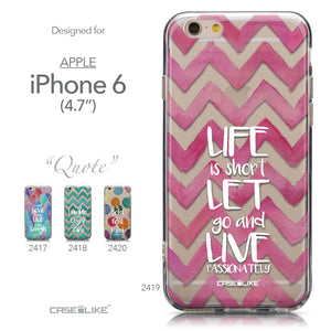 Collection - CASEiLIKE Apple iPhone 6 back cover Quote 2419