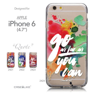 Collection - CASEiLIKE Apple iPhone 6 back cover Quote 2424