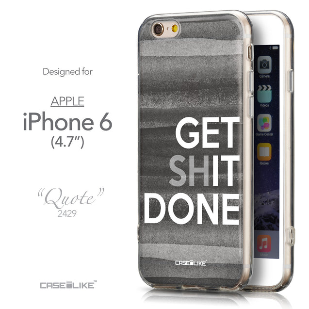 Front & Side View - CASEiLIKE Apple iPhone 6 back cover Quote 2429