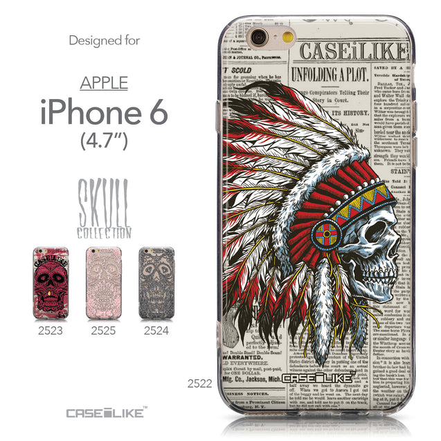 Collection - CASEiLIKE Apple iPhone 6 back cover Art of Skull 2522