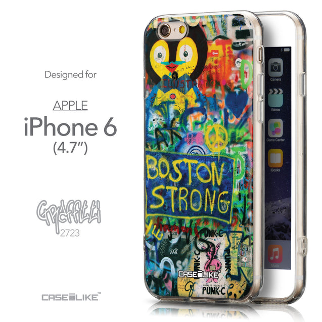 Front & Side View - CASEiLIKE Apple iPhone 6 back cover Graffiti 2723