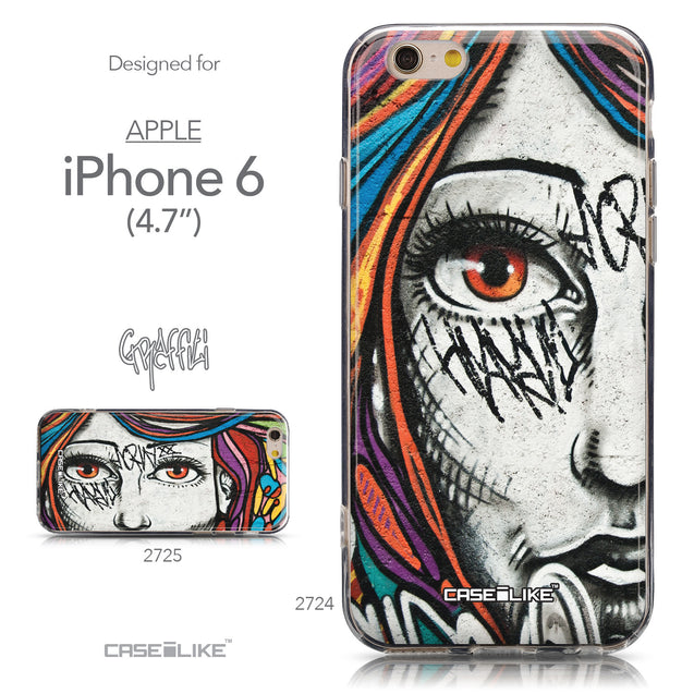 Collection - CASEiLIKE Apple iPhone 6 back cover Graffiti Girl 2724