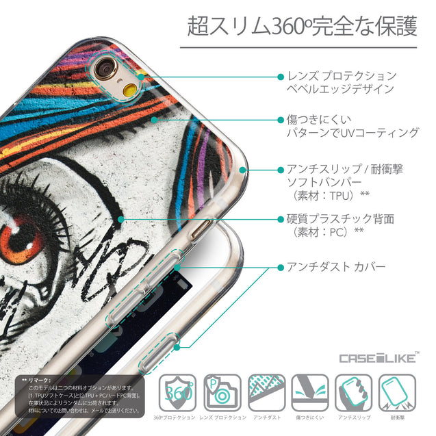 Details in Japanese - CASEiLIKE Apple iPhone 6 back cover Graffiti Girl 2724