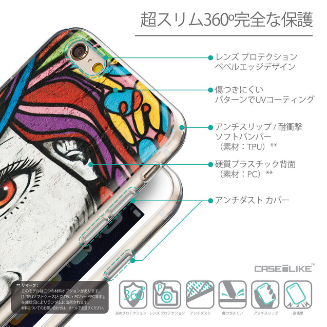 Details in Japanese - CASEiLIKE Apple iPhone 6 back cover Graffiti Girl 2725